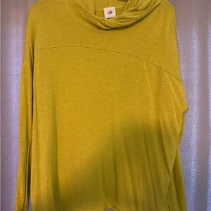 CAbi Yellow Knit Top